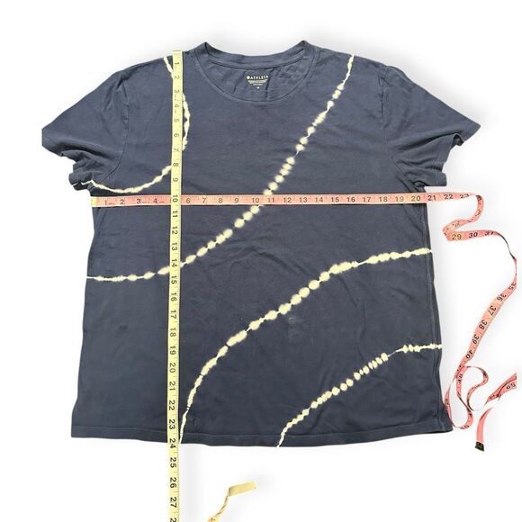 ATHLETA Women’s Navy Blue Tie-Dye Organic Daily Relaxed Tee Size Medium Style # - Picture 8 of 8